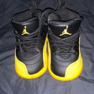 Nike Air Jordan 12 Retro ‘University Black and Gold' TD Baby Size 4c